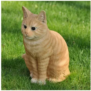 dazikemo Gartenfigur Gartenfigur Dekofigur Katze 29cm