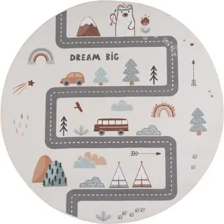KADIMA DESIGN TINO Kinderteppich Ø 200 cm Creme