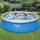 Aufstellpool ⌀ 457 x 122 cm Blau inkl. Filterpumpe + Leiter