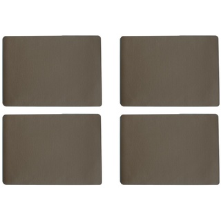 Asa Selection ASA Tischset, braun, 46 x 33 cm, Lederoptik 4 Stück,