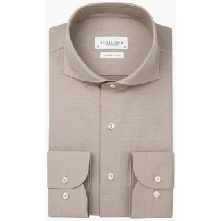 Profuomo Langarmhemd SHIRT X-CUTAWAY SF BEIGE