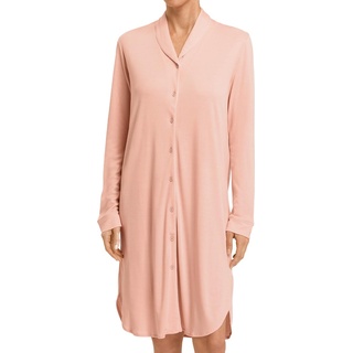 Hanro, Damen, Pyjama, Natural Comfort Nachthemd, Rosa, (S)