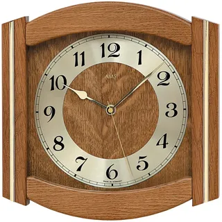 AMS Funkwanduhr 27,0 cm 5822/4 braun