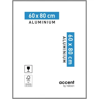 Nielsen Bilderrahmen Accent Aluminium grau 60x80 cm 1 St.