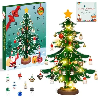 ffzzkj Adventskalender Holz-Weihnachtsbaum 2026