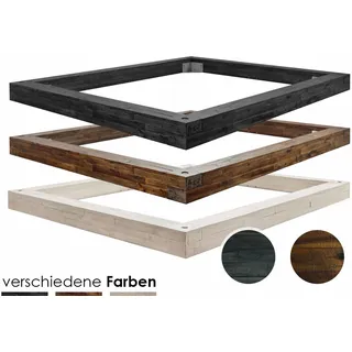 Hasena Factory-Line Bettrahmen Bloc 16 180x200 cm / Akazie Vintage grey, lackiert