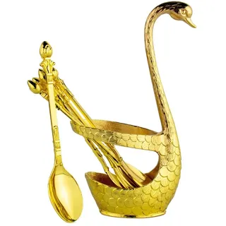 Saharashop Teelöffel 6 St. Edelstahl Gold