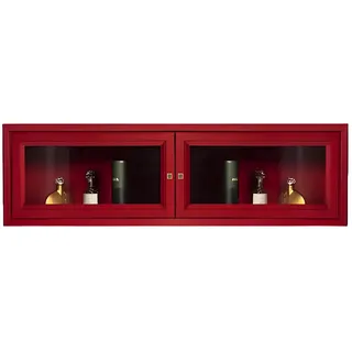 JVmoebel Wandregal Luxuriöses rotes Regal aus edlem Holz im Art déco Design, 1-tlg., Made in Europa rot