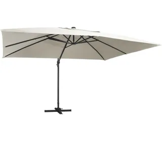 vidaXL Ampelschirm 400 x 300 cm Sandweiß