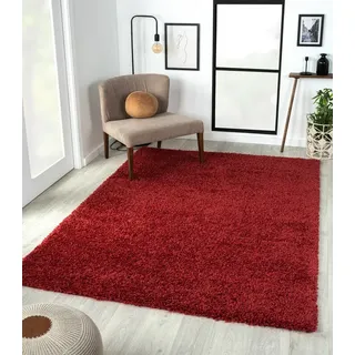 My Flair Teppich "My Shaggy" rechteckig weinrot 230 x 160 cm