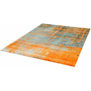 Wash+Dry Rustic 140 x 200 cm grau/orange