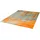 140 x 200 cm grau/orange