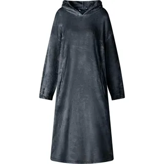 vidaXL Decken-Hoodie 1 Marineblau Flanell