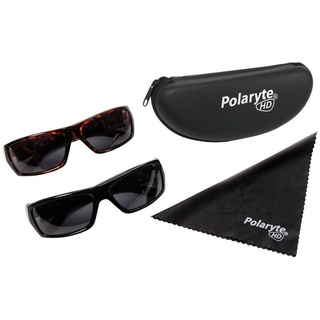 Best Direct® Sonnenbrille Polaryte® HD UV 400 (Spar-Set, 2-St., mit Magnet Clip) polarisierte Sonnenbrille für Damen und Herren braun|schwarz