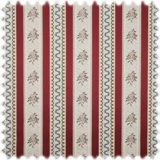 Biedermeier Streifen Möbelstoff Bordeaux