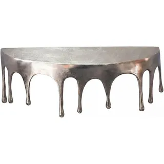 FineBuy Wandregal 60 cm Hängeregal 60 x 20 x 28 cm Silber