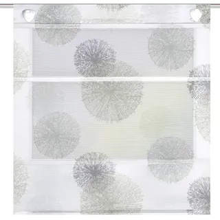 HOME WOHNIDEEN Rollo Kreise 70 x 210 cm grau