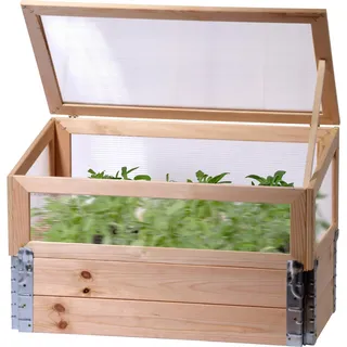 Dobar Hochbeet 100 x 50 x 50 cm Natur