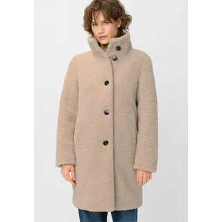 Fuchs Schmitt Fellimitatmantel Stehkragen, Regular Fit beige 52 EU