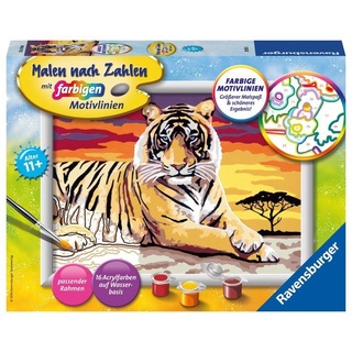 Ravensburger Malen Nach Zahlen 28553 - Majestätischer Tiger - Kinder Ab 11 Jahren
