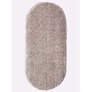 Teppich HEINE HOME Gr. 1, grau (silbergrau), B:65cm H:40mm L:140cm, Kunstfaser, Polyester, Teppiche, Teppich