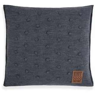 Knit Factory Dekokissen Knit Factory Noa Kissen Anthrazit - 50x50