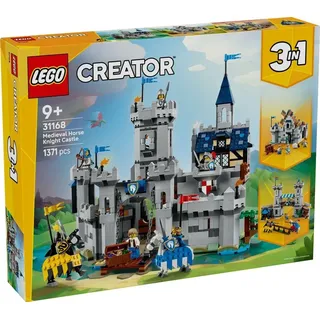 LEGO® Creator – 3-in-1 Ritterburg im Mittelalter | Burg zum Umbauen mit Ritter, Drache & Schmiede | Kreatives Bauspielzeug für Kinder - 31168 1... - Bunt