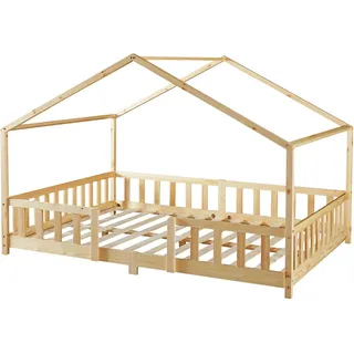 [en.casa] Kinderbett Treviolo 140 x 200 cm Kiefer naturbelassen beige