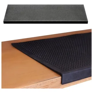 Stufenmatte 25x75cm Gummimatte Rutschschutz Stufen außen Winkelkante selbstklebend, BigDean, Höhe: 3 mm schwarz