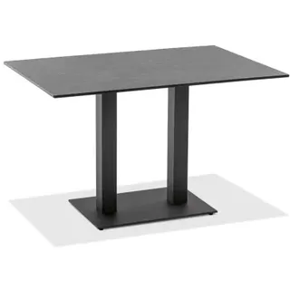 Niehoff Bistro Tisch Gartentisch 140 x 95 x 74 cm Anthrazit/Grau