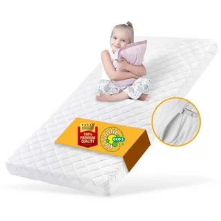 Kindermatratze DREAMZY Komfort mit Waschbarer Bezug – mit Liebe für Kinder gemacht!, HUZK, 10 cm hoch, (Kindermatratze 90x200 cm – Eco5-zertifizierter Kaltschaum (mittlerer Härtegrad) – Matratze 90x200 Perfekt für Hausbett Kinderbett Bodenbet), Atmungsaktive Kindermatratze hygienisch ergonomisch für besten Schlaf 90 cm x 200 cm x 10 cm