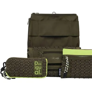 DESIGUAL Modularis Apolo Venecia Umhängetasche Synthetik Green