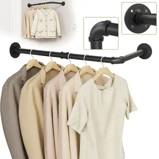 IBUYKE Garderobenständer 115 cm Schwarz