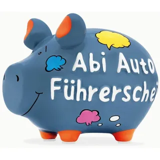 KCG Abi Auto Führerschein Sparschwein 12,5 cm