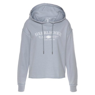 Herrlicher Sweater WINONA SWEAT mit Statemenprint vorn blau XS (34)