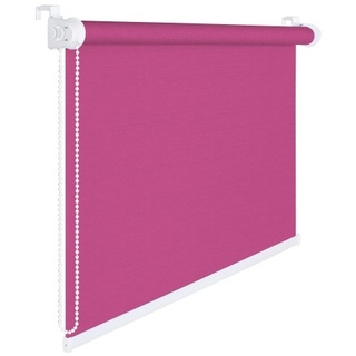 Fensterrollo 45 cm Breite 175 cm lang pink rosa Verdunklung 50 % Sichtschutzrollo inkl. Seilzug Fens