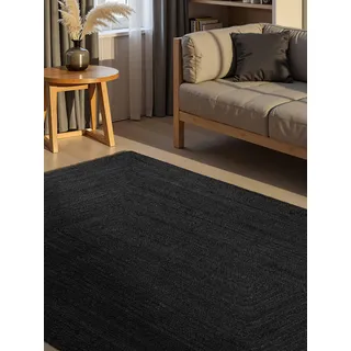 HANSE HOME Juno Juteteppich 60 x 90 cm Schwarz