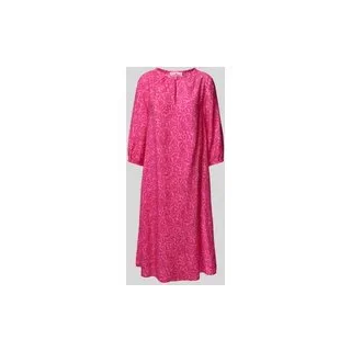 Midikleid mit Schlüsselloch-Ausschnitt Modell 'Erita', Pink, 36