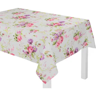 Tischdecke WIRTH "MONTROSE" Tischdecken Gr. B/L: 130 cm x 190 cm, eckig, bunt (rosé, lila) Tischdecken oval