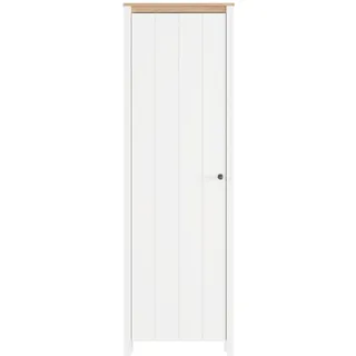 Garderobenschrank Wanaka, 4 Regalböden, Kleiderhaken, Eine Tür, 60x40x191h Cm Weiß
