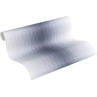 Esprit Vliestapete Evening Shade Tapete in 3D Optik geometrisch 10,05 m x 0,53 m grau blau Made in Germany 366761 36676-1