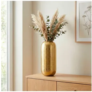 FineBuy Vase in Gold / Aluminium / 20x20x45 | Gr.: onesize