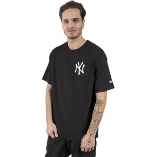 New Era - MLB T-Shirt - League Essentials Tee - NY Yankees - S bis XXL - Größe XL - schwarz - XL