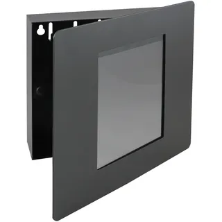 HMF Schlüsselkasten Fotorahmen 22 x 20 x 5 cm Schwarz