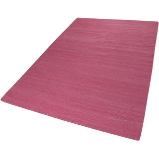 Teppich Rainbow Kelim, Esprit, rechteckig, Höhe: 5 mm, Flachgewebe aus 100% Baumwolle, Wohnzimmer, Kinderzimmer, einfarbig rosa 130 cm x 190 cm x 5 mm