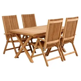 Brafab Julita Teak Gartenmöbel-Set 4, 5-teilig