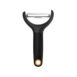 Fiskars Functional Form Gemüseschäler Sparschäler 23 cm Edelstahl schwarz