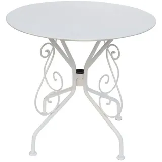 vente-unique Vente-Unique-Gartentisch - Metall in Eisenoptik - Weiß - GUERMANTES von MYLIA