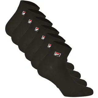 Fila Sneakersocken 6er Pack Schwarz 43-46