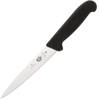 Victorinox, coltello per sfilettare Fibrox,lama flessibile da 16 cm, lavabile in lavastoviglie, nero